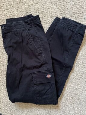 Dickies black Elastic Waist Cargo Pants